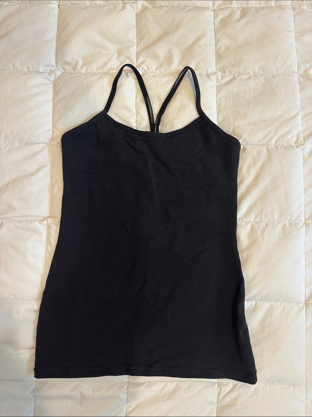 lululemon athletica Black Double-Strap Camisole Tank